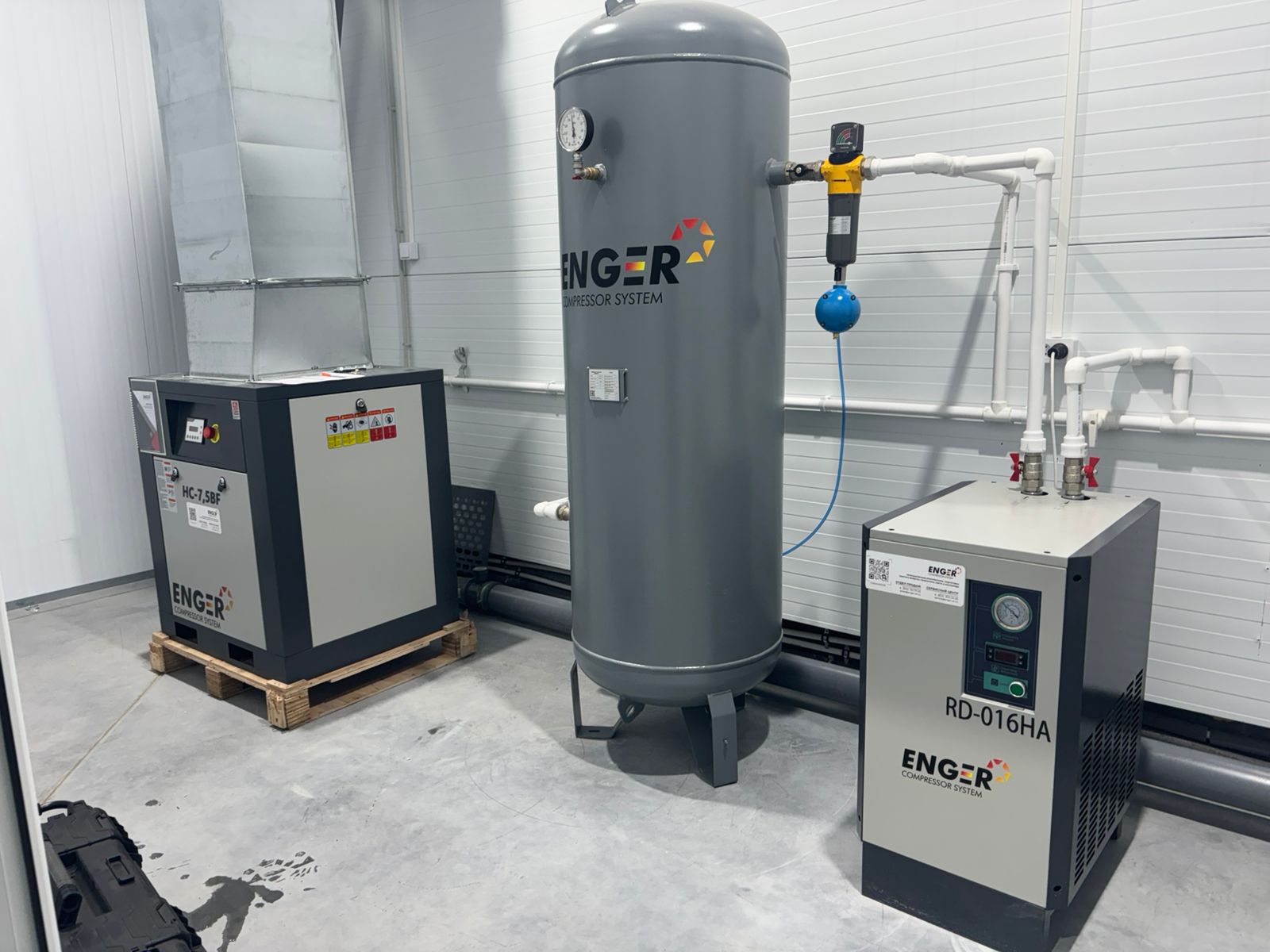 Винтовой компрессор Enger HC-7,5BF 10 для ООО "Алфит Плюс"