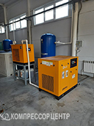 Проект - Винтовой компрессор Berg ВК-22/10 Р, рефрижераторный осушитель BERG ОВ-22 и вертикальный Remeza РВ 900.10.11